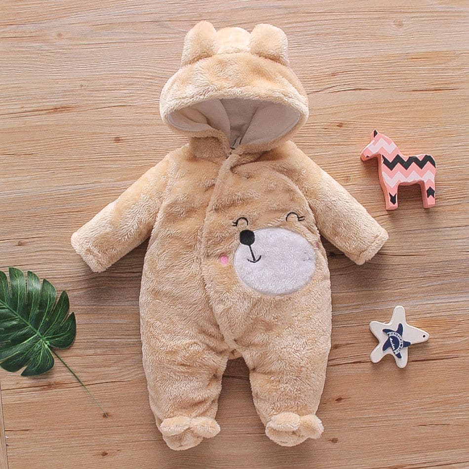 Thesparkshop.in product bear design long sleeve baby jumpsuit